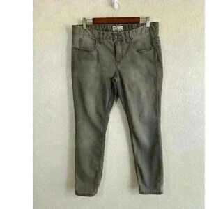 Free People Mid-Rise Skinny Jeans Distressed Gray Women size 30